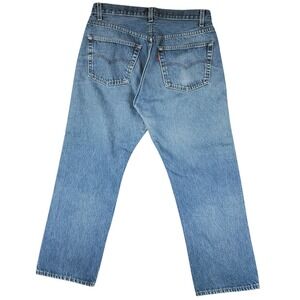 Vintage Levi's 501 Jeans Mens 34X28* Blue Washed Made in USA Button Fly Denim